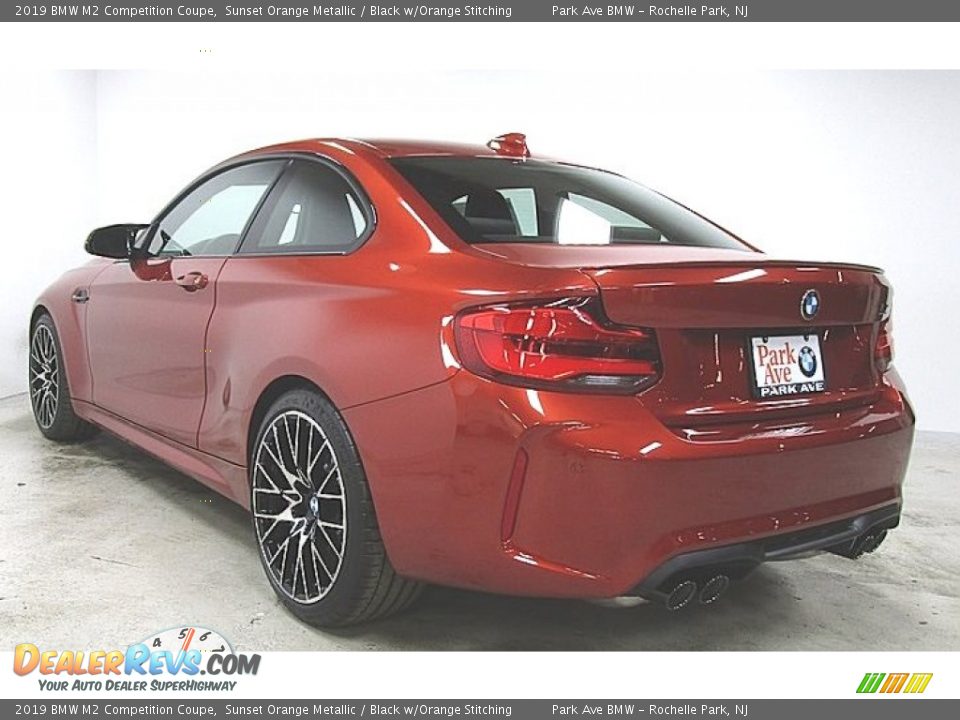 2019 BMW M2 Competition Coupe Sunset Orange Metallic / Black w/Orange Stitching Photo #3