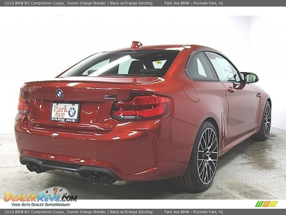 2019 BMW M2 Competition Coupe Sunset Orange Metallic / Black w/Orange Stitching Photo #5