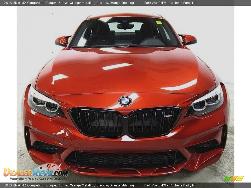 2019 BMW M2 Competition Coupe Sunset Orange Metallic / Black w/Orange Stitching Photo #7