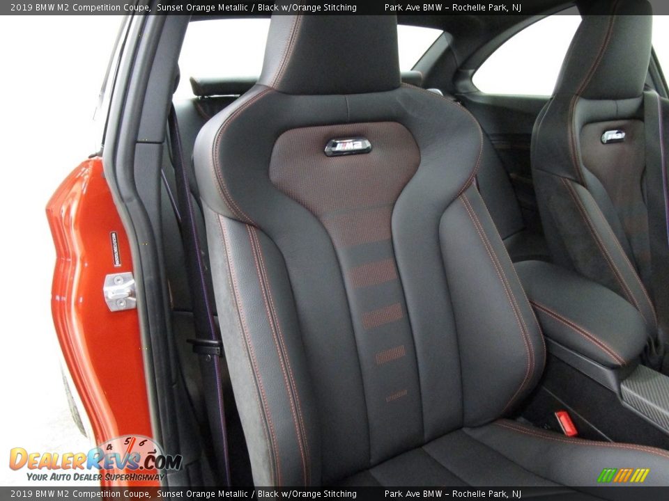 2019 BMW M2 Competition Coupe Sunset Orange Metallic / Black w/Orange Stitching Photo #14