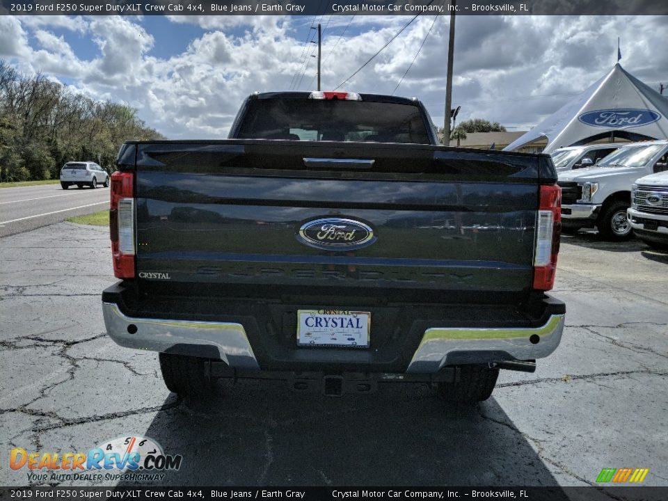 2019 Ford F250 Super Duty XLT Crew Cab 4x4 Blue Jeans / Earth Gray Photo #4