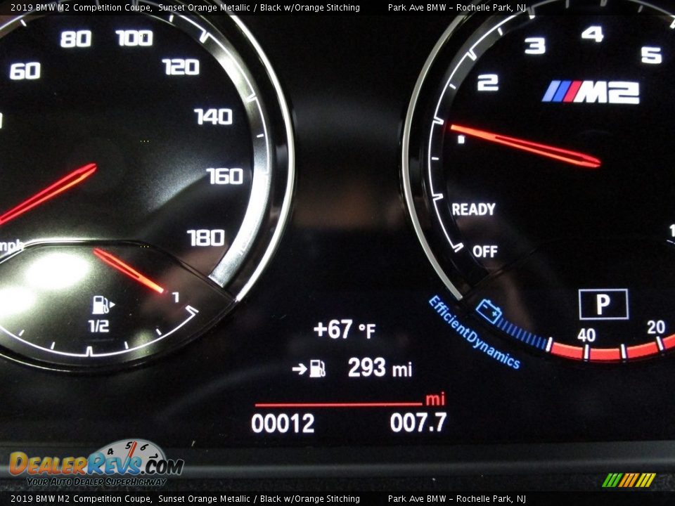 2019 BMW M2 Competition Coupe Sunset Orange Metallic / Black w/Orange Stitching Photo #23