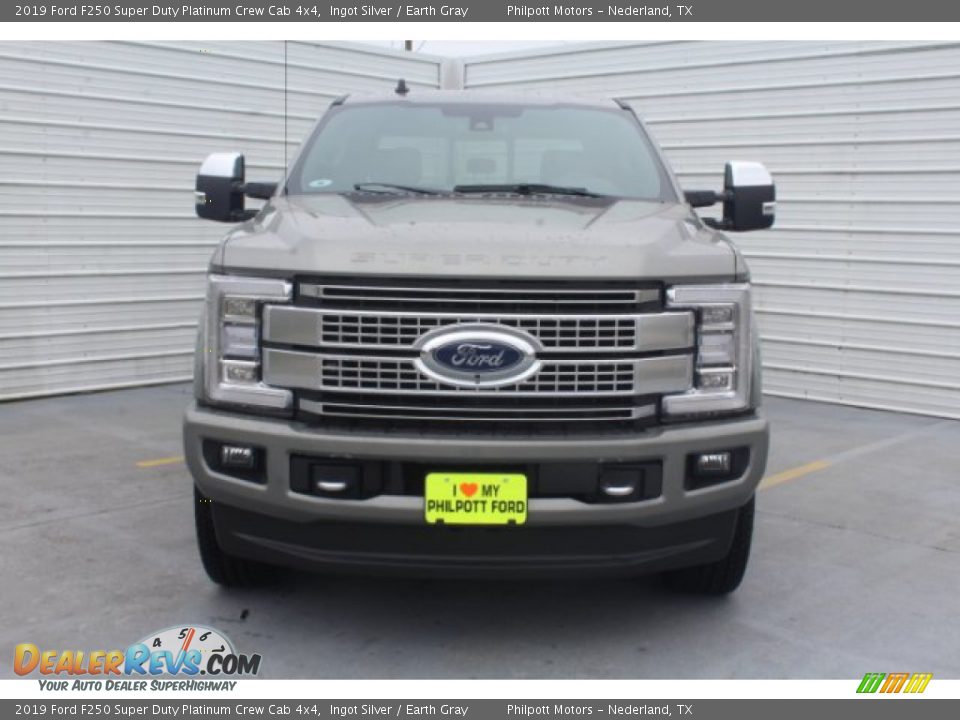 2019 Ford F250 Super Duty Platinum Crew Cab 4x4 Ingot Silver / Earth Gray Photo #3