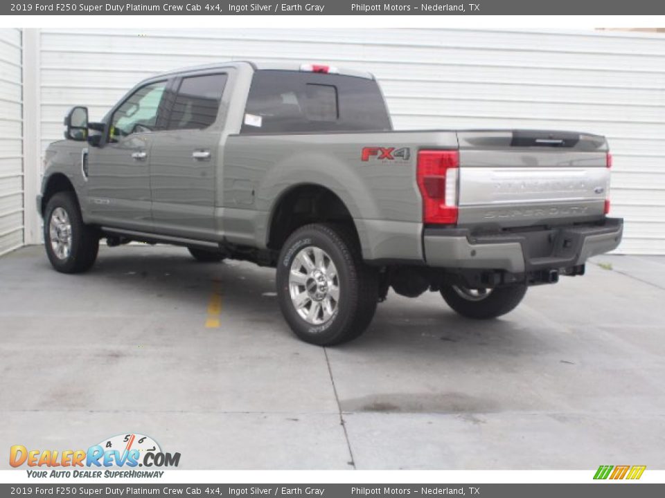 2019 Ford F250 Super Duty Platinum Crew Cab 4x4 Ingot Silver / Earth Gray Photo #6