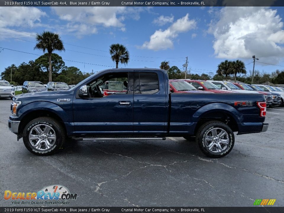 2019 Ford F150 XLT SuperCab 4x4 Blue Jeans / Earth Gray Photo #2