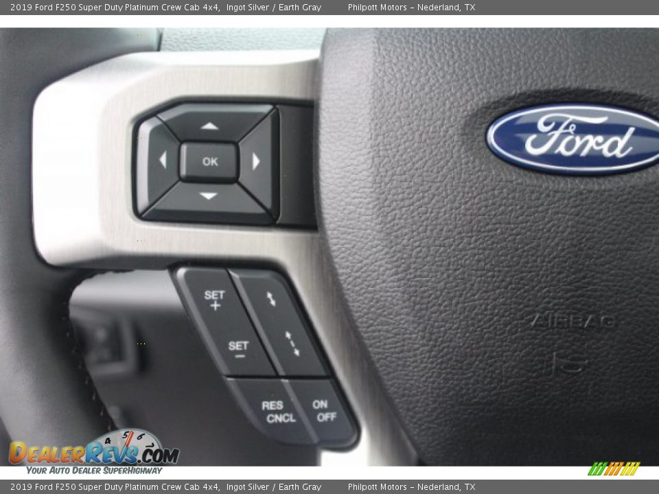 2019 Ford F250 Super Duty Platinum Crew Cab 4x4 Ingot Silver / Earth Gray Photo #14