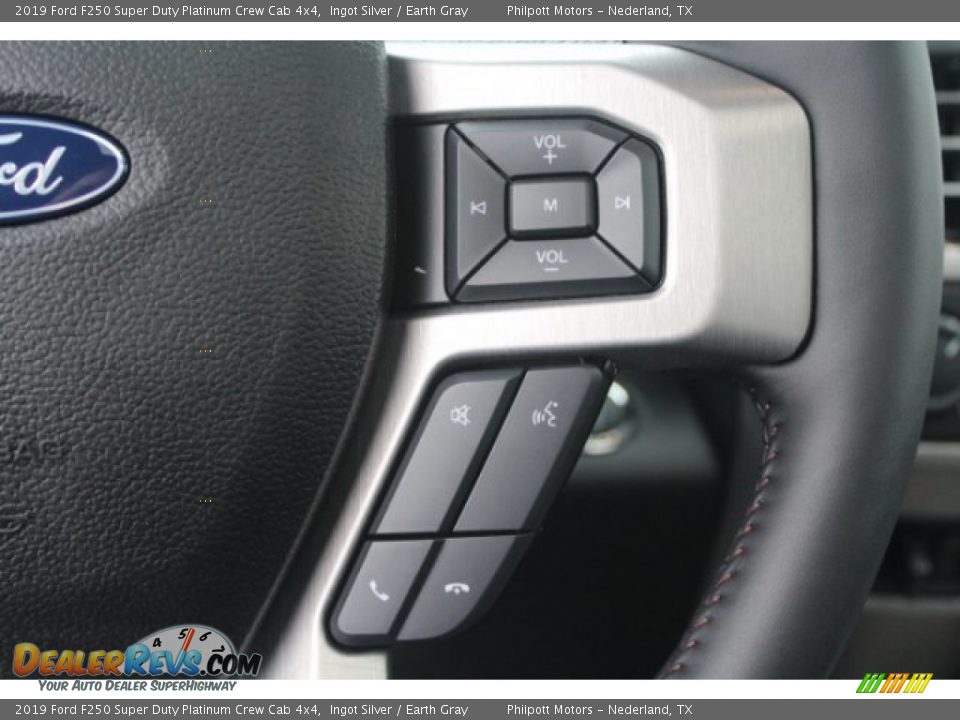 2019 Ford F250 Super Duty Platinum Crew Cab 4x4 Ingot Silver / Earth Gray Photo #15