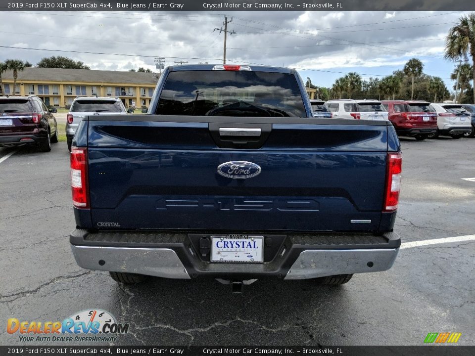 2019 Ford F150 XLT SuperCab 4x4 Blue Jeans / Earth Gray Photo #4