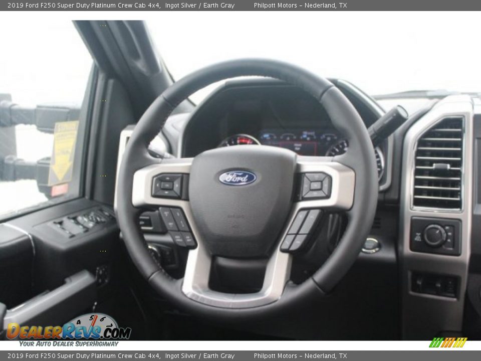 2019 Ford F250 Super Duty Platinum Crew Cab 4x4 Ingot Silver / Earth Gray Photo #19