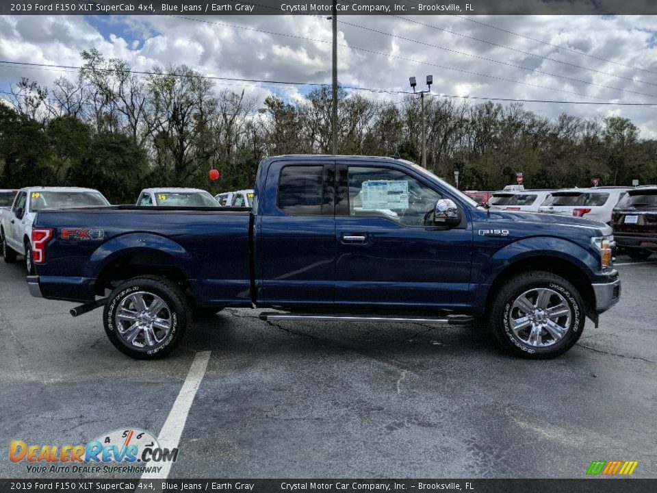 Blue Jeans 2019 Ford F150 XLT SuperCab 4x4 Photo #6