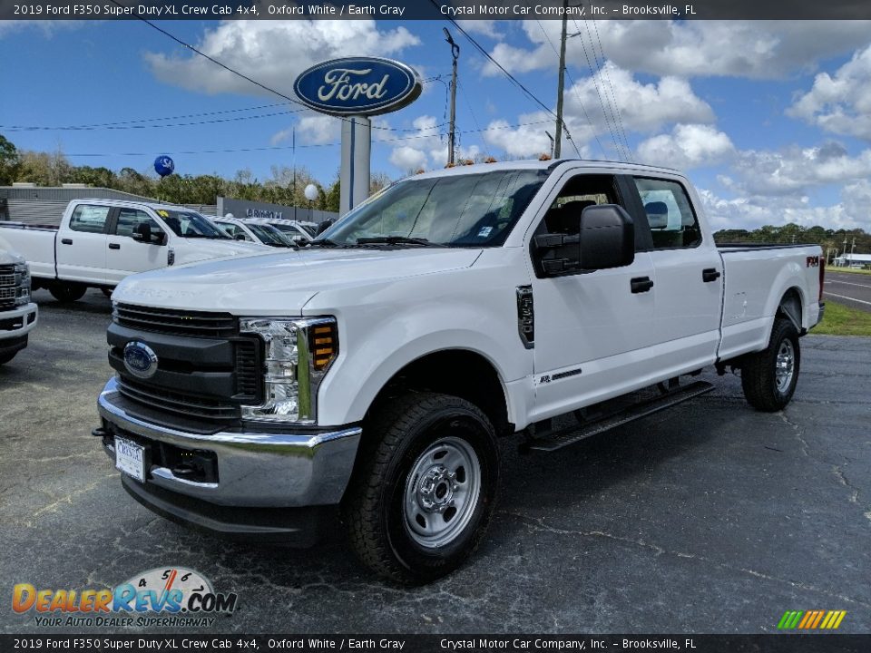 2019 Ford F350 Super Duty XL Crew Cab 4x4 Oxford White / Earth Gray Photo #1