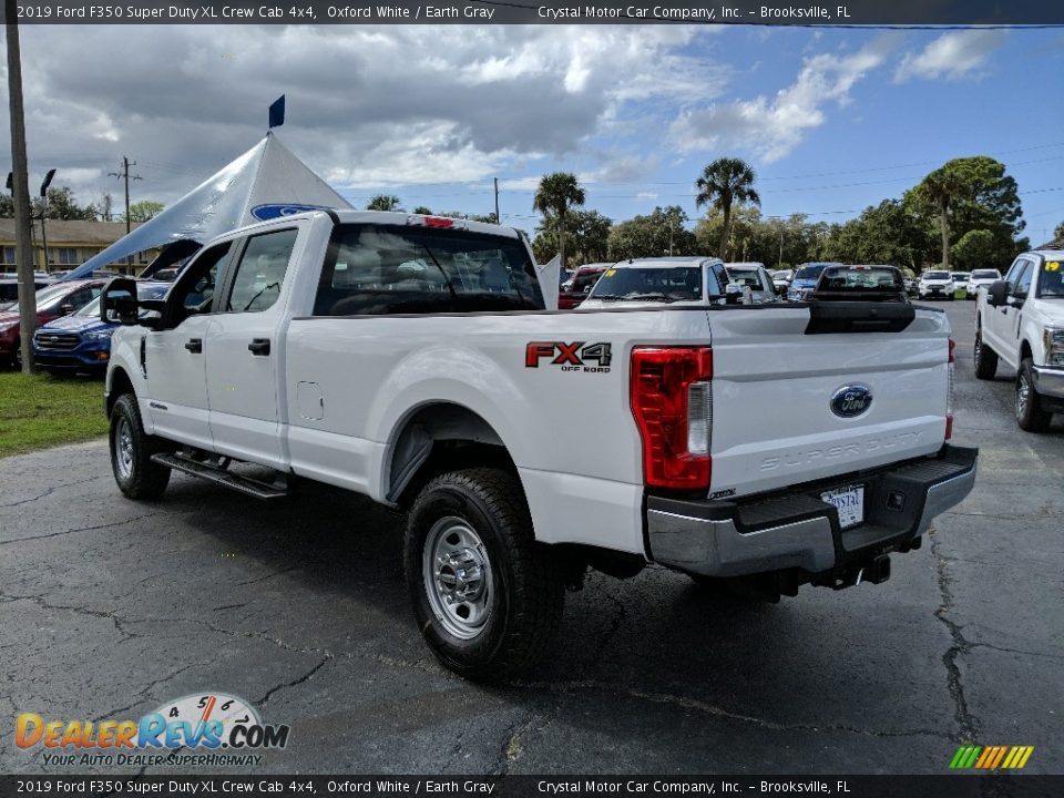2019 Ford F350 Super Duty XL Crew Cab 4x4 Oxford White / Earth Gray Photo #3