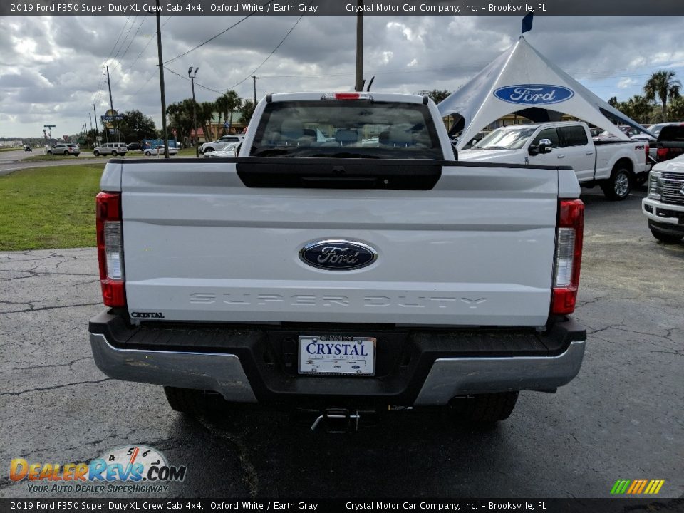 2019 Ford F350 Super Duty XL Crew Cab 4x4 Oxford White / Earth Gray Photo #4