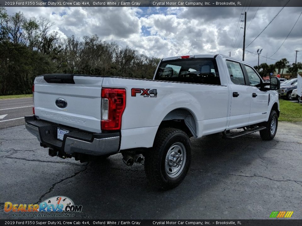 2019 Ford F350 Super Duty XL Crew Cab 4x4 Oxford White / Earth Gray Photo #5