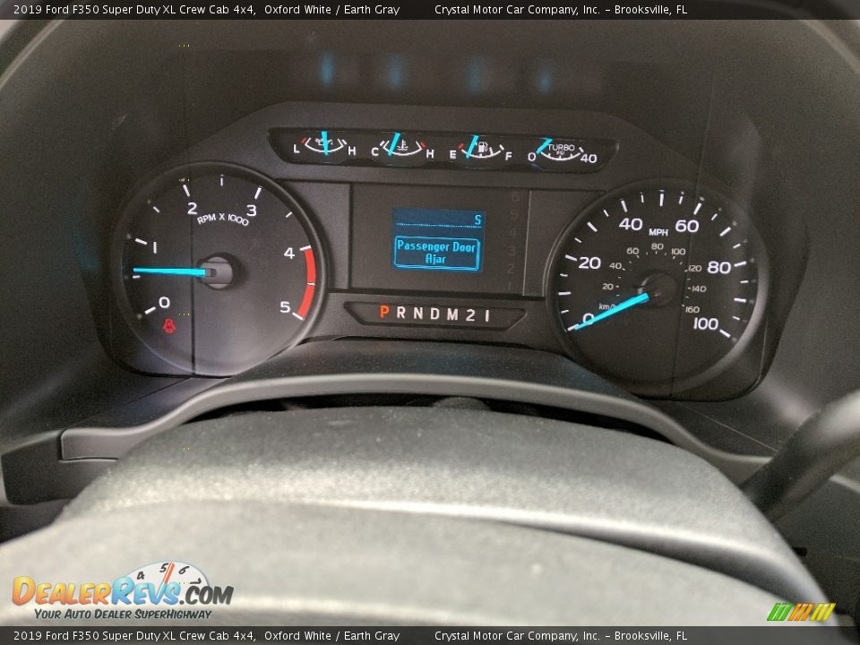 2019 Ford F350 Super Duty XL Crew Cab 4x4 Oxford White / Earth Gray Photo #14
