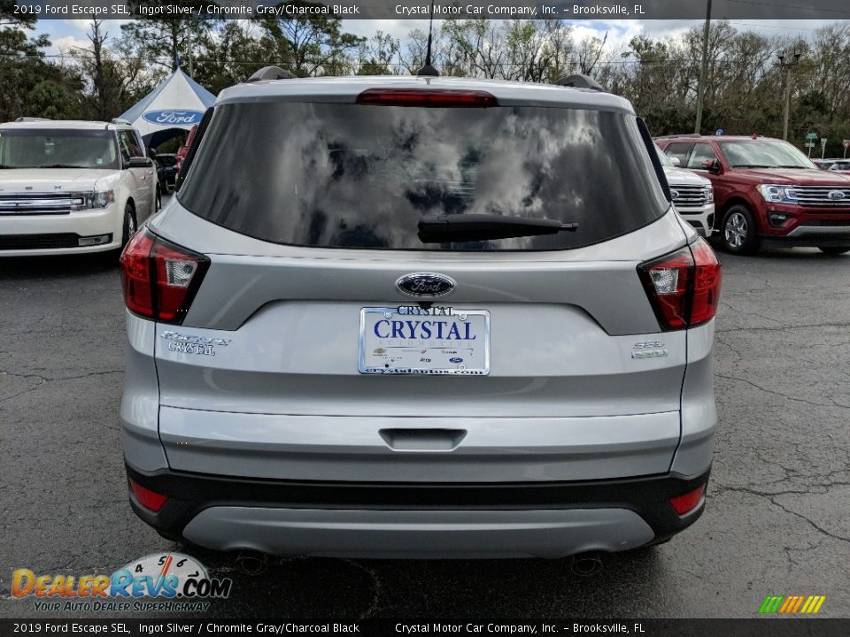 2019 Ford Escape SEL Ingot Silver / Chromite Gray/Charcoal Black Photo #4