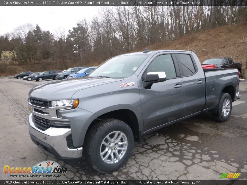 2019 Chevrolet Silverado 1500 LT Double Cab 4WD Satin Steel Metallic / Jet Black Photo #1
