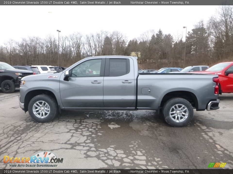2019 Chevrolet Silverado 1500 LT Double Cab 4WD Satin Steel Metallic / Jet Black Photo #2