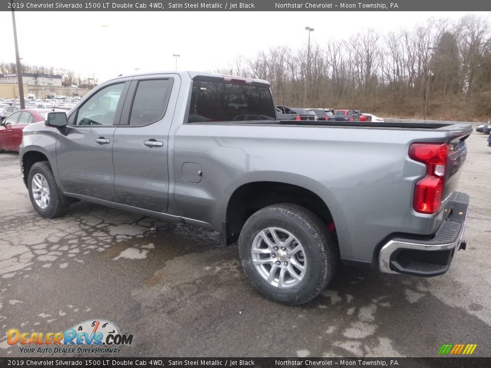 2019 Chevrolet Silverado 1500 LT Double Cab 4WD Satin Steel Metallic / Jet Black Photo #3