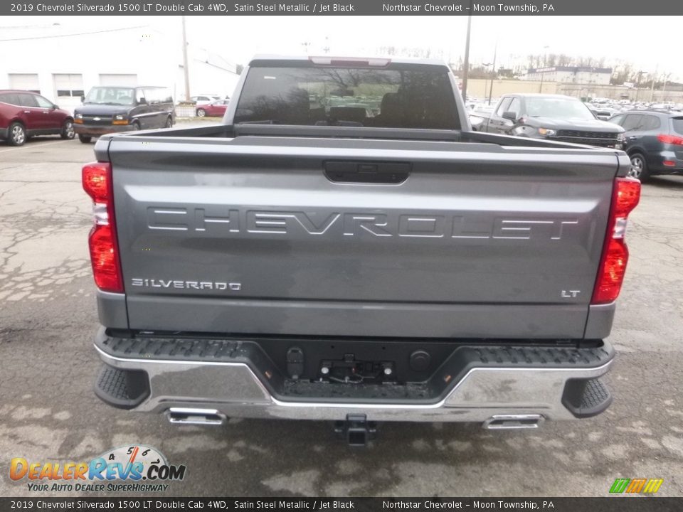 2019 Chevrolet Silverado 1500 LT Double Cab 4WD Satin Steel Metallic / Jet Black Photo #4