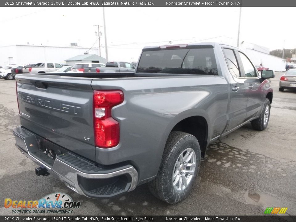 2019 Chevrolet Silverado 1500 LT Double Cab 4WD Satin Steel Metallic / Jet Black Photo #5