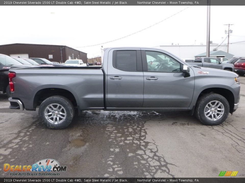2019 Chevrolet Silverado 1500 LT Double Cab 4WD Satin Steel Metallic / Jet Black Photo #6