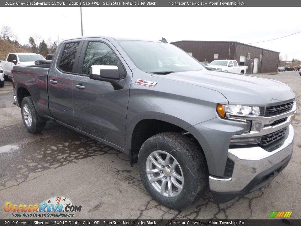 2019 Chevrolet Silverado 1500 LT Double Cab 4WD Satin Steel Metallic / Jet Black Photo #7