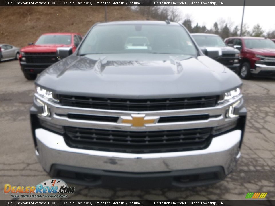 2019 Chevrolet Silverado 1500 LT Double Cab 4WD Satin Steel Metallic / Jet Black Photo #8