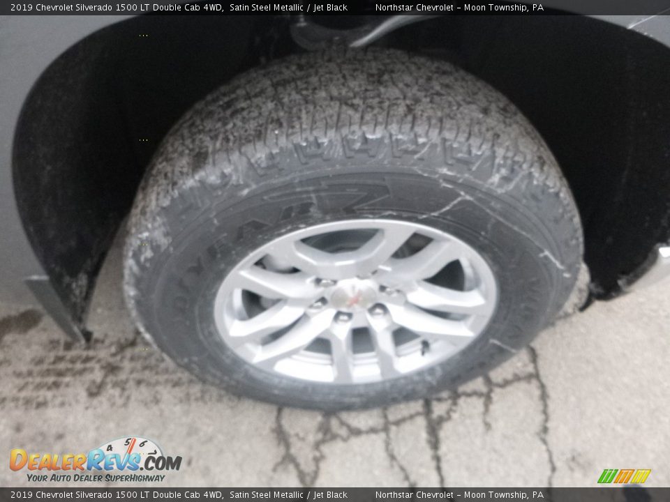 2019 Chevrolet Silverado 1500 LT Double Cab 4WD Satin Steel Metallic / Jet Black Photo #9