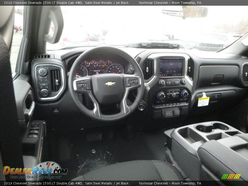 2019 Chevrolet Silverado 1500 LT Double Cab 4WD Satin Steel Metallic / Jet Black Photo #14
