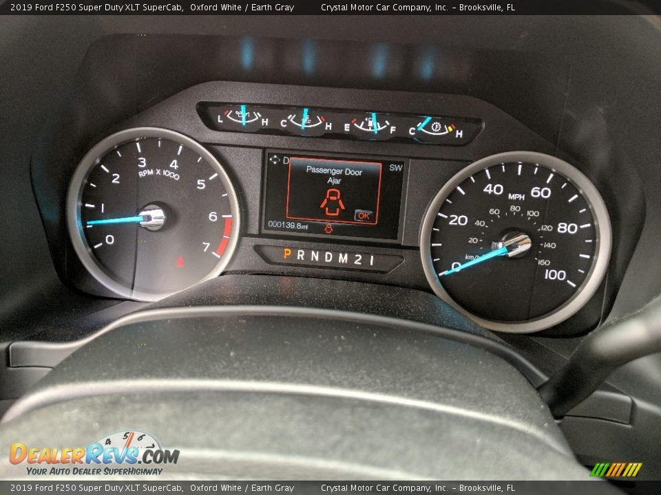 2019 Ford F250 Super Duty XLT SuperCab Oxford White / Earth Gray Photo #14