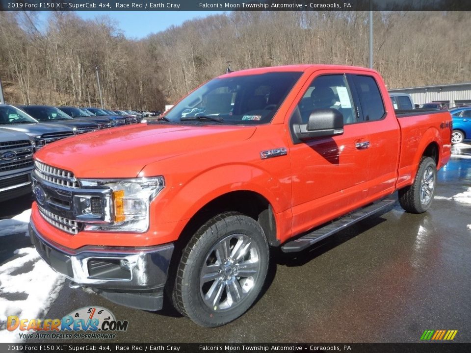 2019 Ford F150 XLT SuperCab 4x4 Race Red / Earth Gray Photo #5