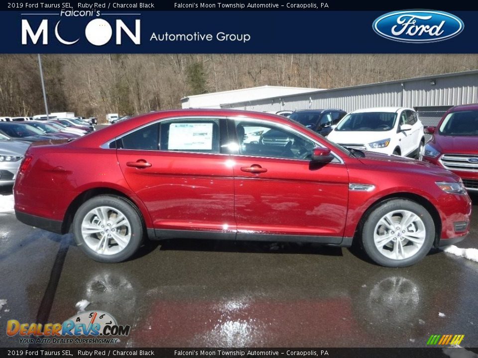 2019 Ford Taurus SEL Ruby Red / Charcoal Black Photo #1