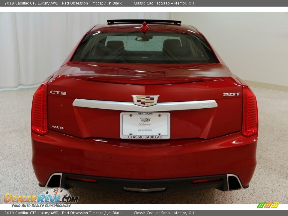 2019 Cadillac CTS Luxury AWD Red Obsession Tintcoat / Jet Black Photo #21