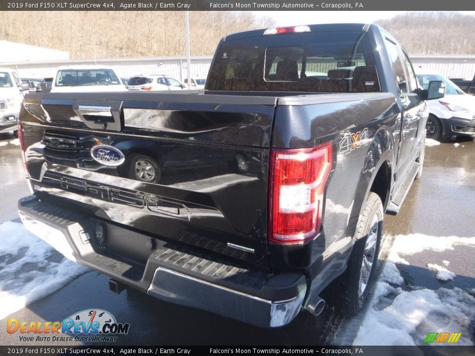 2019 Ford F150 XLT SuperCrew 4x4 Agate Black / Earth Gray Photo #4