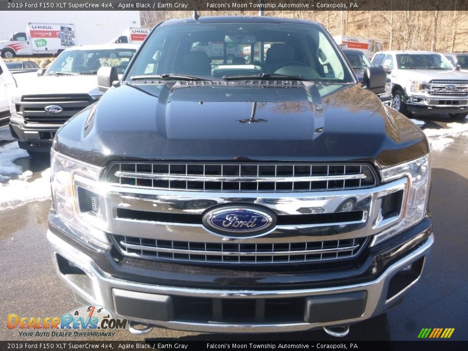 2019 Ford F150 XLT SuperCrew 4x4 Agate Black / Earth Gray Photo #6