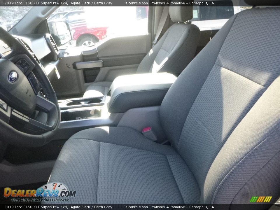 2019 Ford F150 XLT SuperCrew 4x4 Agate Black / Earth Gray Photo #8