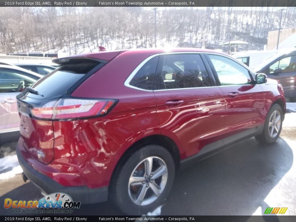 2019 Ford Edge SEL AWD Ruby Red / Ebony Photo #2