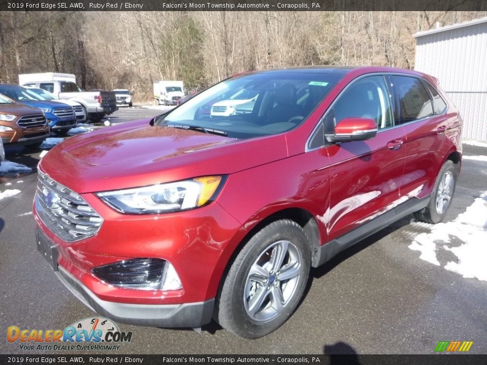2019 Ford Edge SEL AWD Ruby Red / Ebony Photo #5