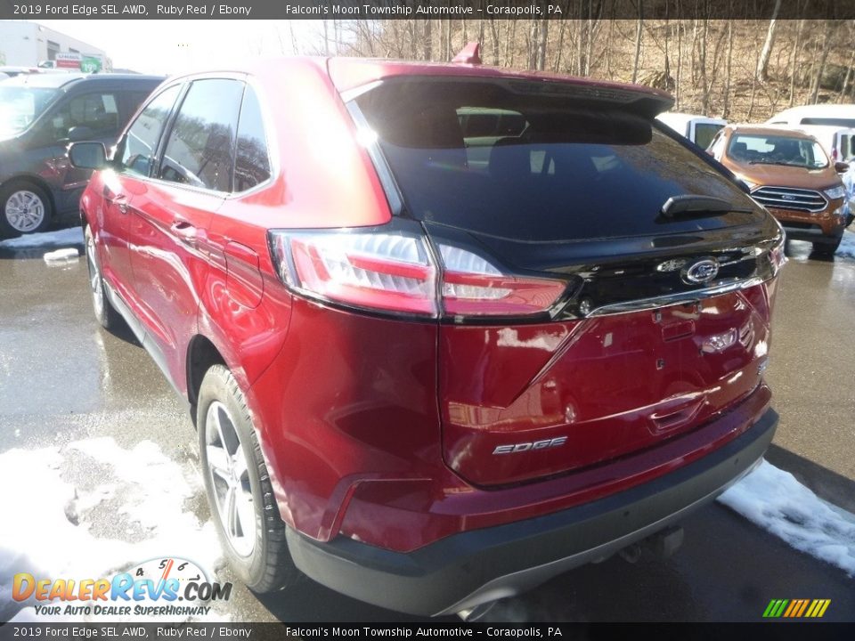 2019 Ford Edge SEL AWD Ruby Red / Ebony Photo #6