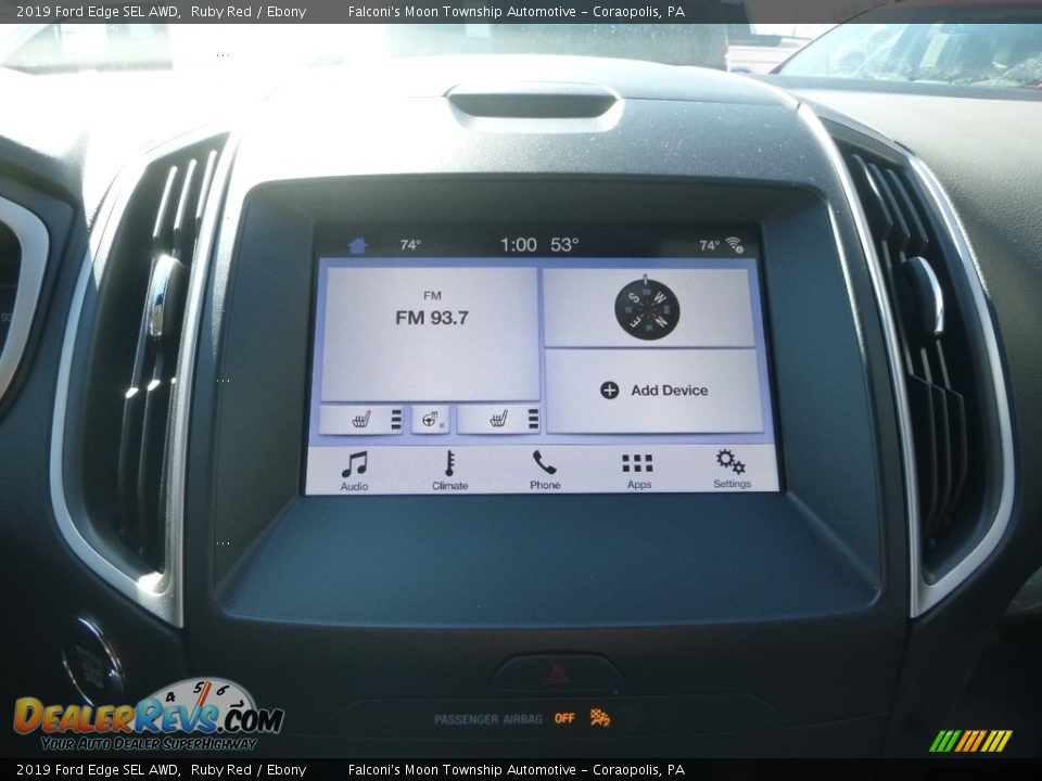 2019 Ford Edge SEL AWD Ruby Red / Ebony Photo #13