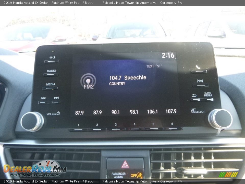 2019 Honda Accord LX Sedan Platinum White Pearl / Black Photo #14