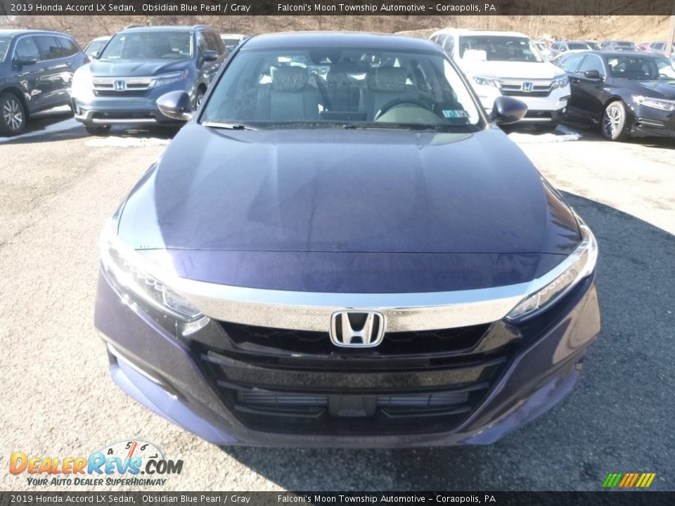2019 Honda Accord LX Sedan Obsidian Blue Pearl / Gray Photo #6