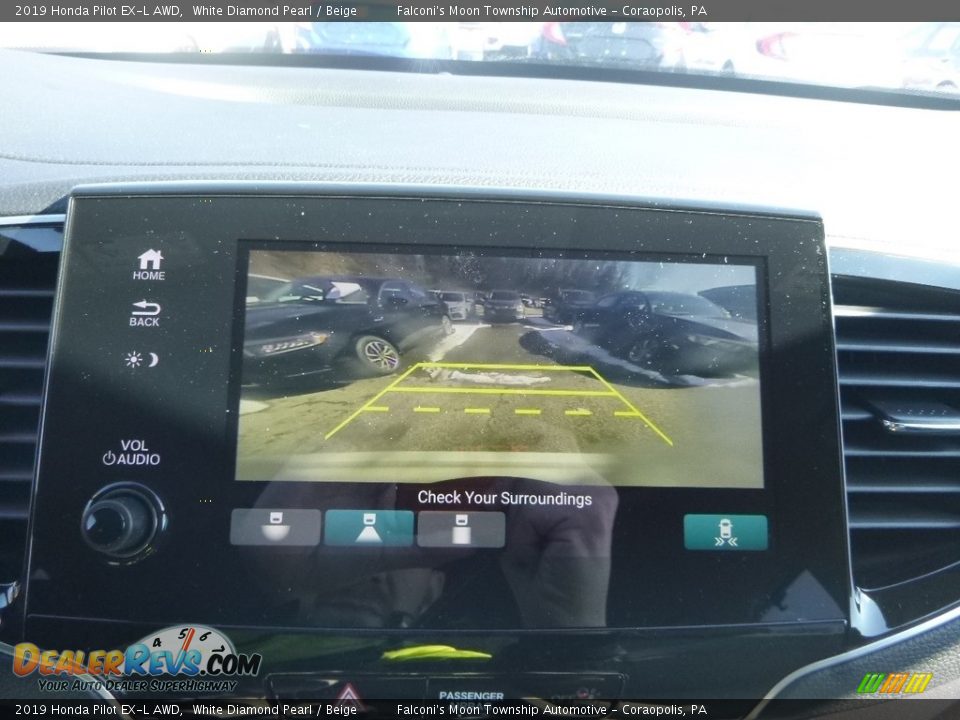 2019 Honda Pilot EX-L AWD White Diamond Pearl / Beige Photo #15