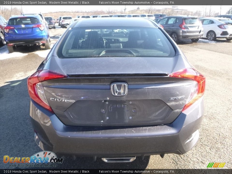 2019 Honda Civic Sport Sedan Modern Steel Metallic / Black Photo #3