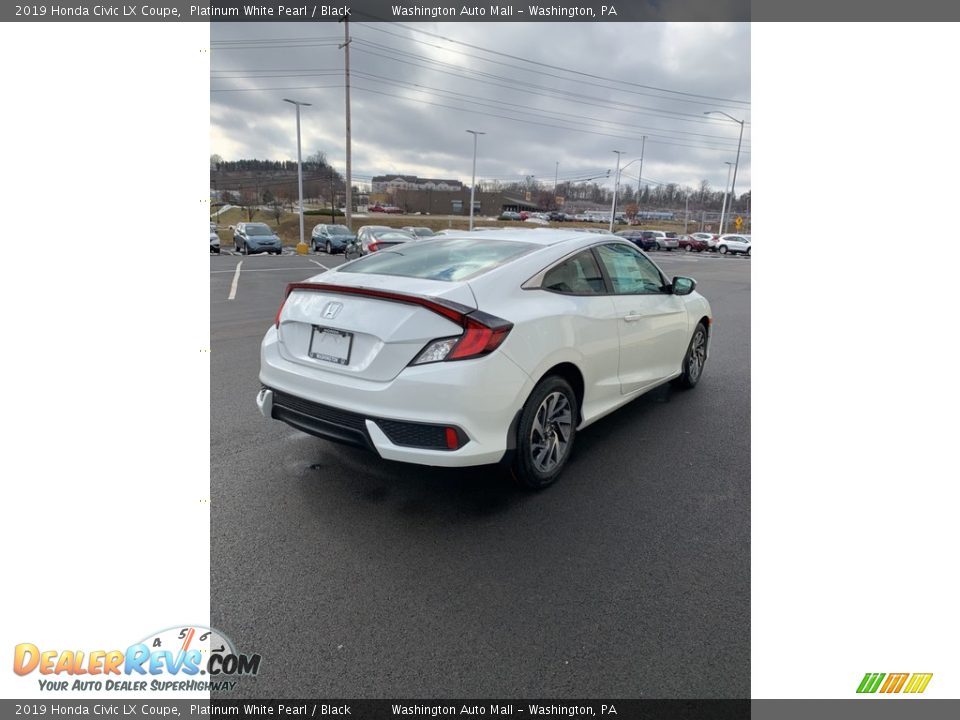 2019 Honda Civic LX Coupe Platinum White Pearl / Black Photo #5
