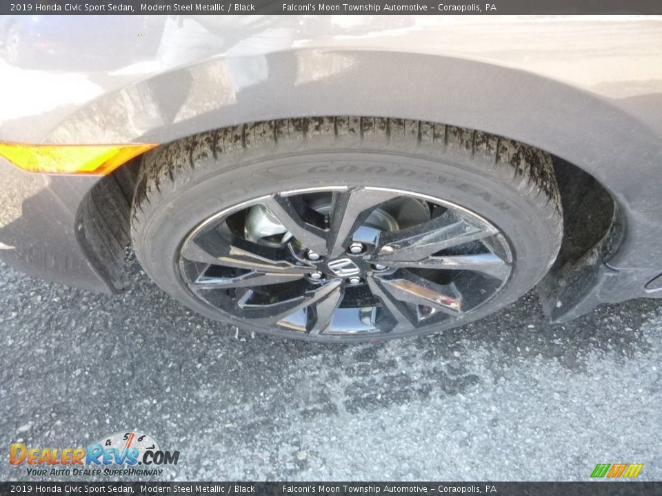 2019 Honda Civic Sport Sedan Modern Steel Metallic / Black Photo #8