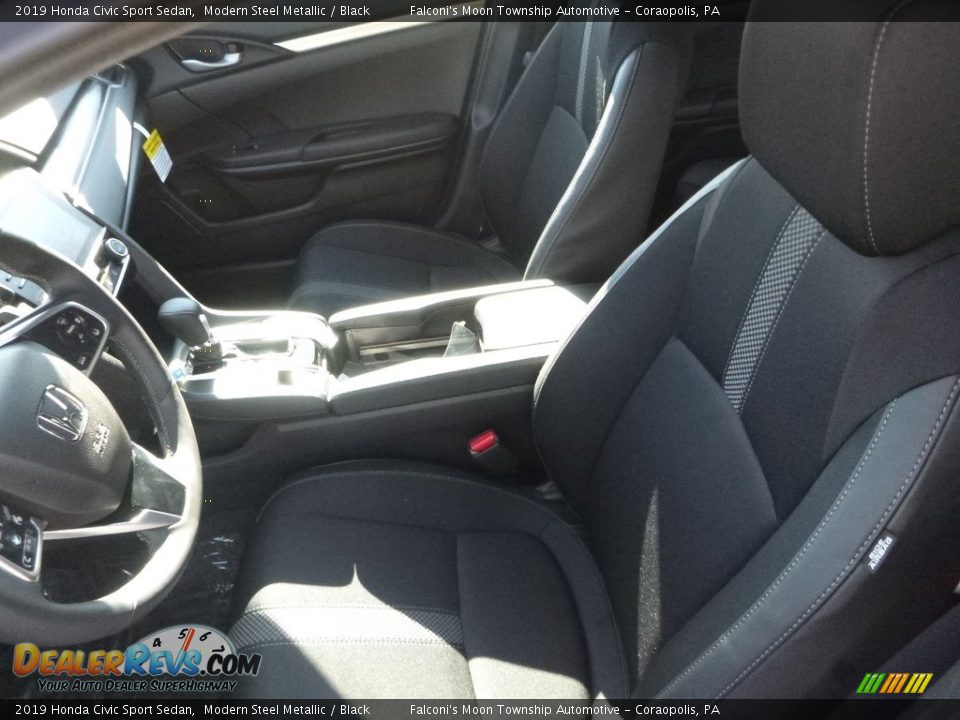 2019 Honda Civic Sport Sedan Modern Steel Metallic / Black Photo #9