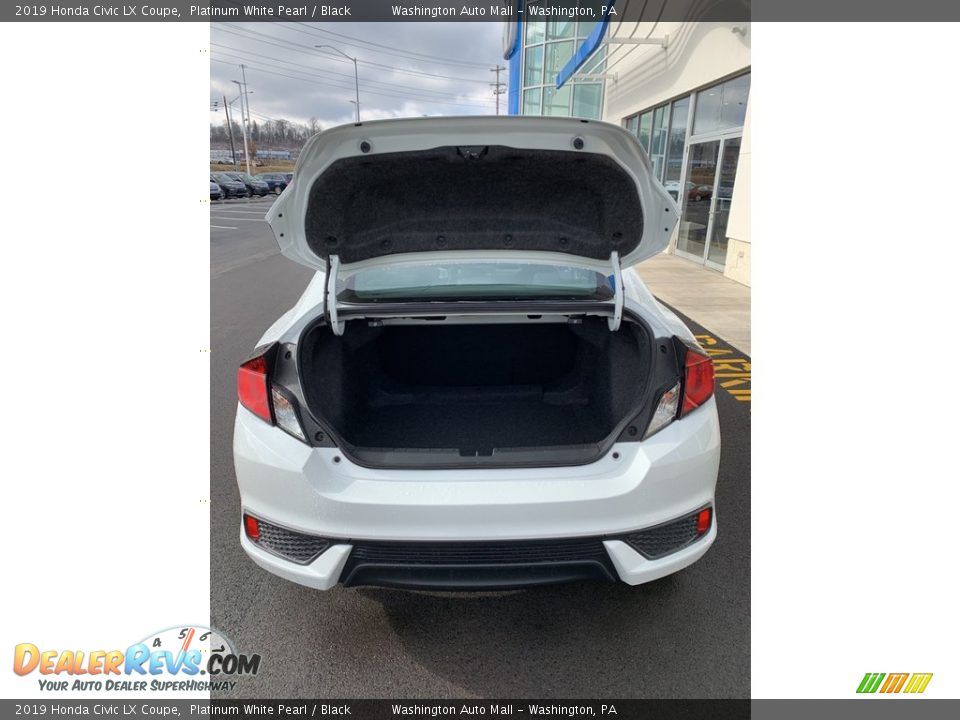2019 Honda Civic LX Coupe Platinum White Pearl / Black Photo #14