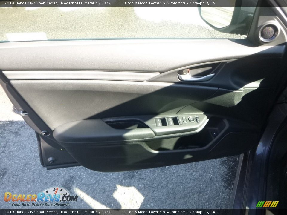 2019 Honda Civic Sport Sedan Modern Steel Metallic / Black Photo #12